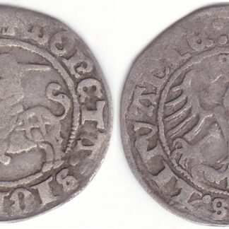 H43 E. Žygimanto Senojo lietuviškas pusgrašis, 1514 m.