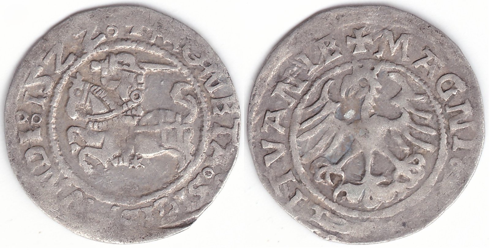 H83 C. Žygimanto Senojo lietuviškas pusgrašis, 1522 m.