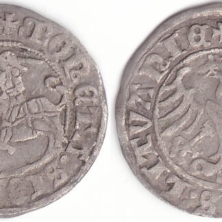 H34 A. Žygimanto Senojo lietuviškas pusgrašis, 1509 m.