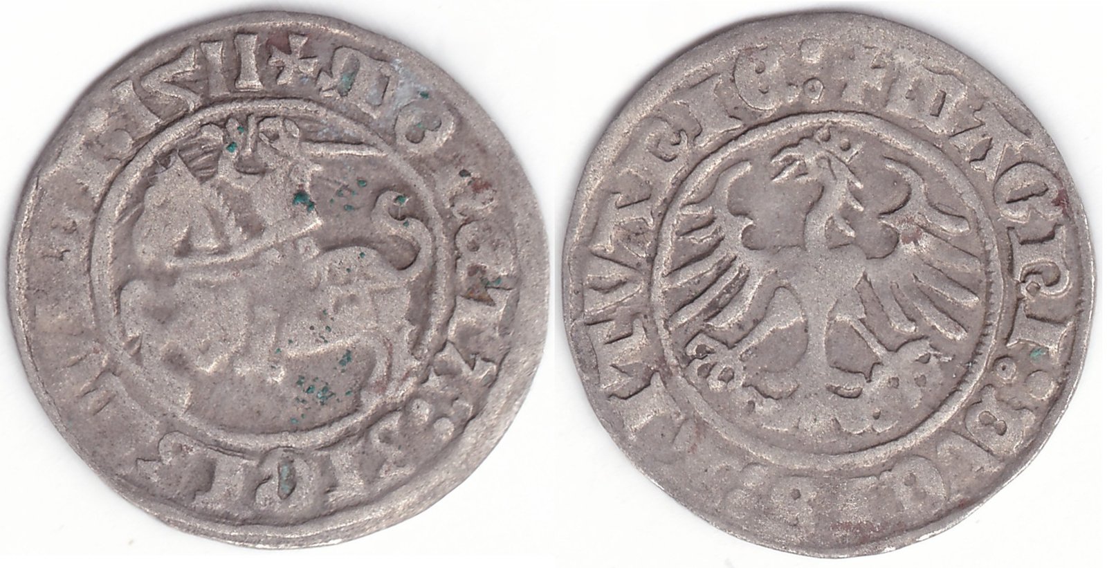 H39 C. Žygimanto Senojo lietuviškas pusgrašis, 1511 m.